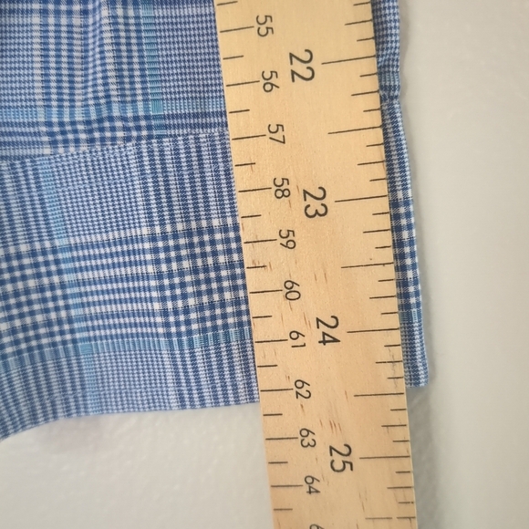 Michael Kors Shirt XL Slim Short Blue Button Long Sleeve Cotton Preppy Business - Picture 10 of 10